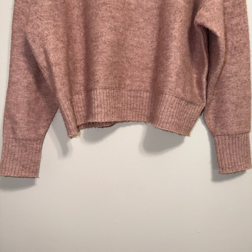 Lucky Brand Pink Sweater Size L Soft Knit Crewneck Cozy Relaxed Fit - Picture 5 of 7
